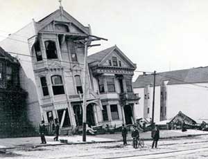 Nach dem Erdbeben am 18.04.1906 in San Francisco