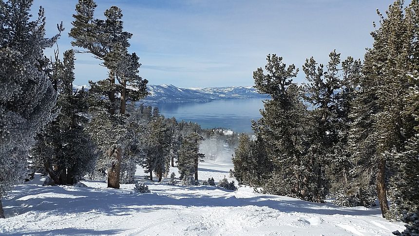Schnee am Lake Tahoe