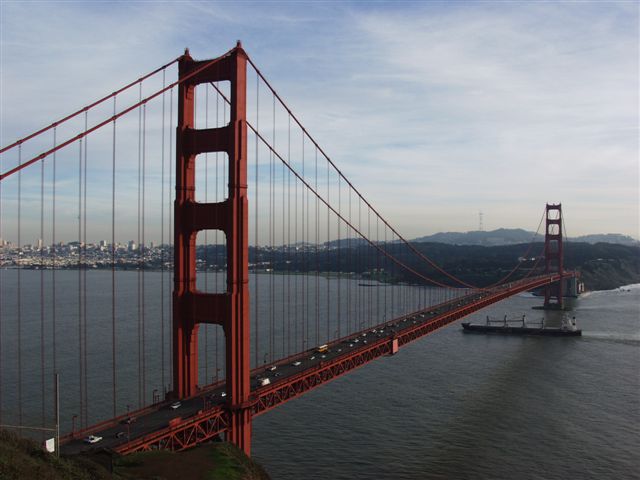 Die Golden Gate Bridge in San Francisco, Kalifornien