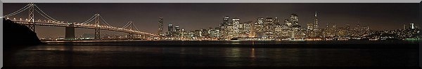 San Francisco von Treasure Island aus gesehen 