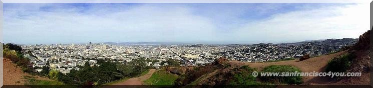 San Francisco vom Corona Heights Park aus gesehen 