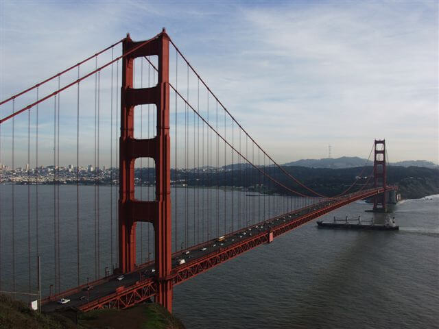 Die Golden Gate Bridge in San Francisco