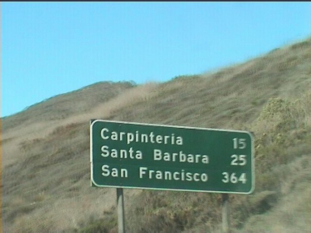 Auf dem Weg nach Santa Barbara, Kalifornien