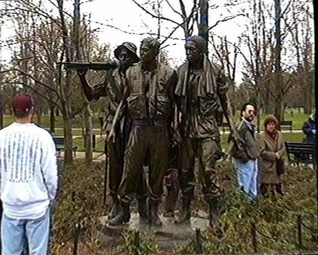 The Vietnam Veterans Memorial in Washington DC